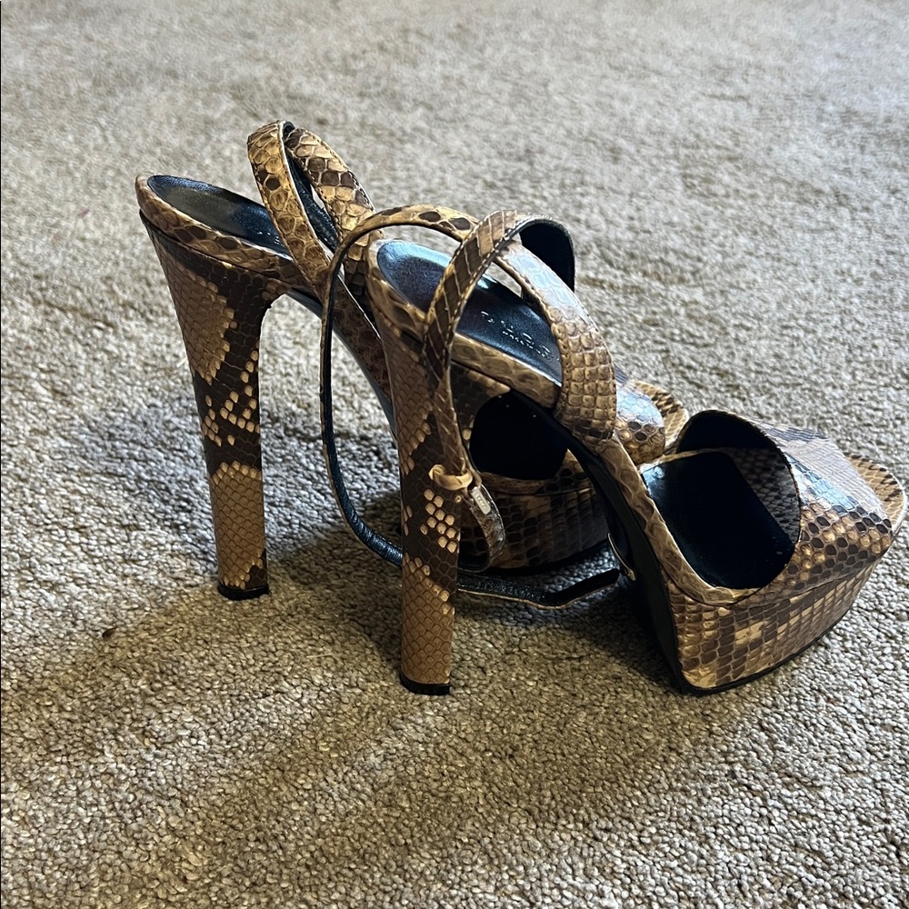 Gucci Python Platform Heels | Genuine Snakeskin |… - image 6